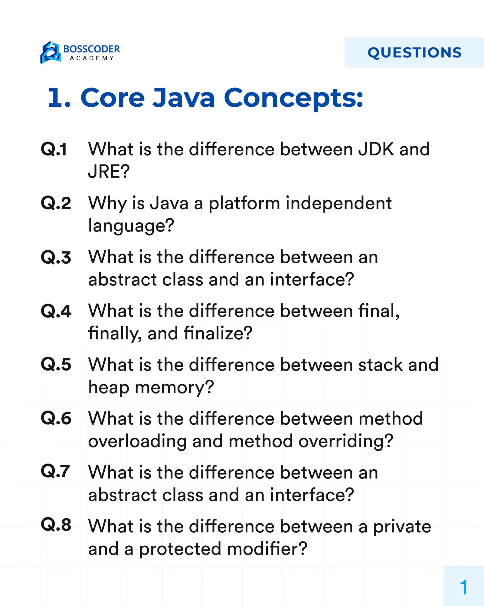 Java Questions with Answers (PDF)