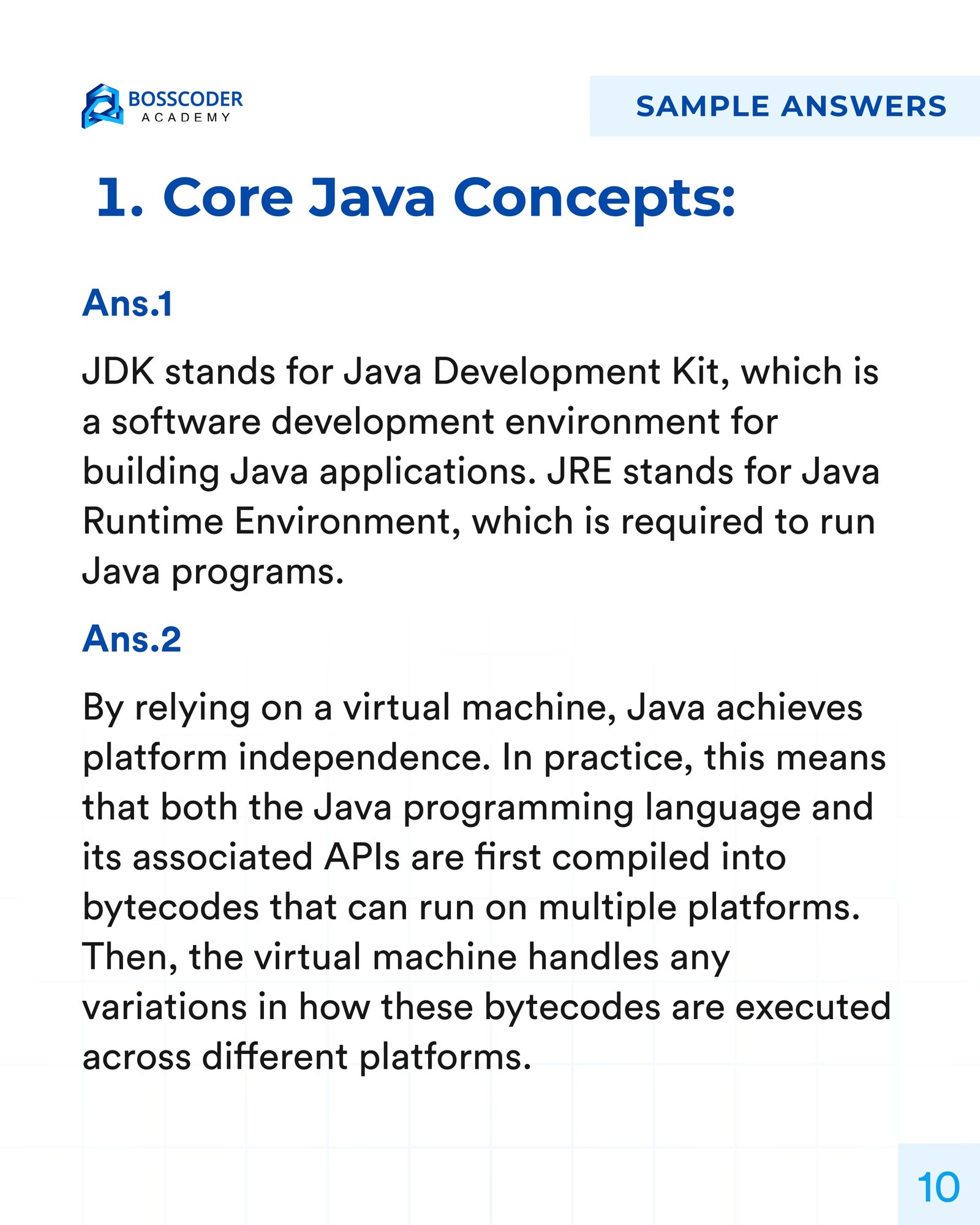 Java Questions with Answers page 0011