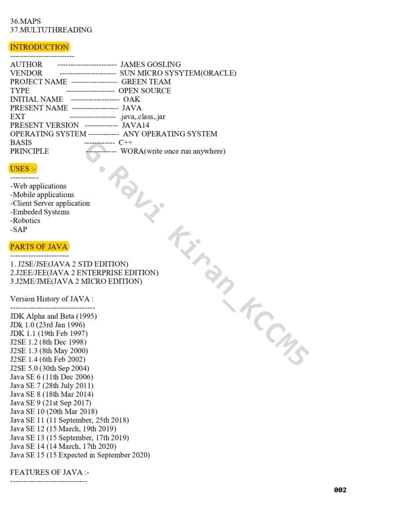 Java Syllabus Module Wise page 0002