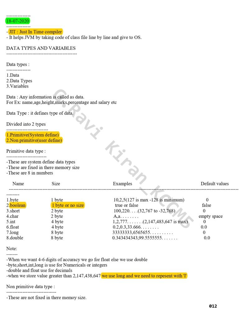 Java Syllabus Module Wise page 0012