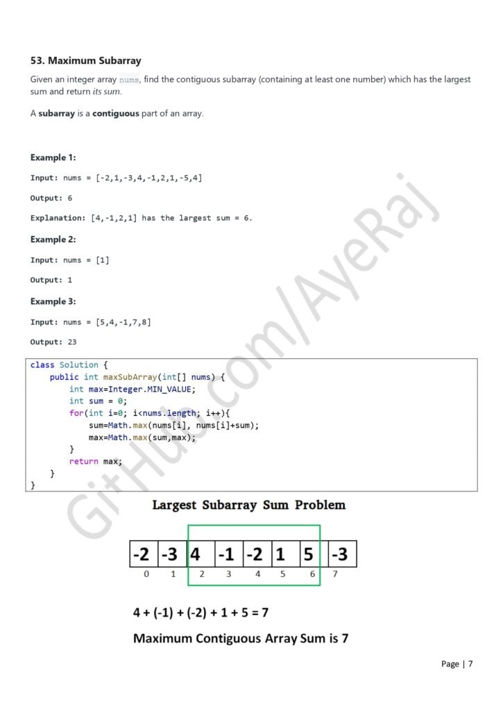 LeetCode Java Practice Solved Questions page 0007