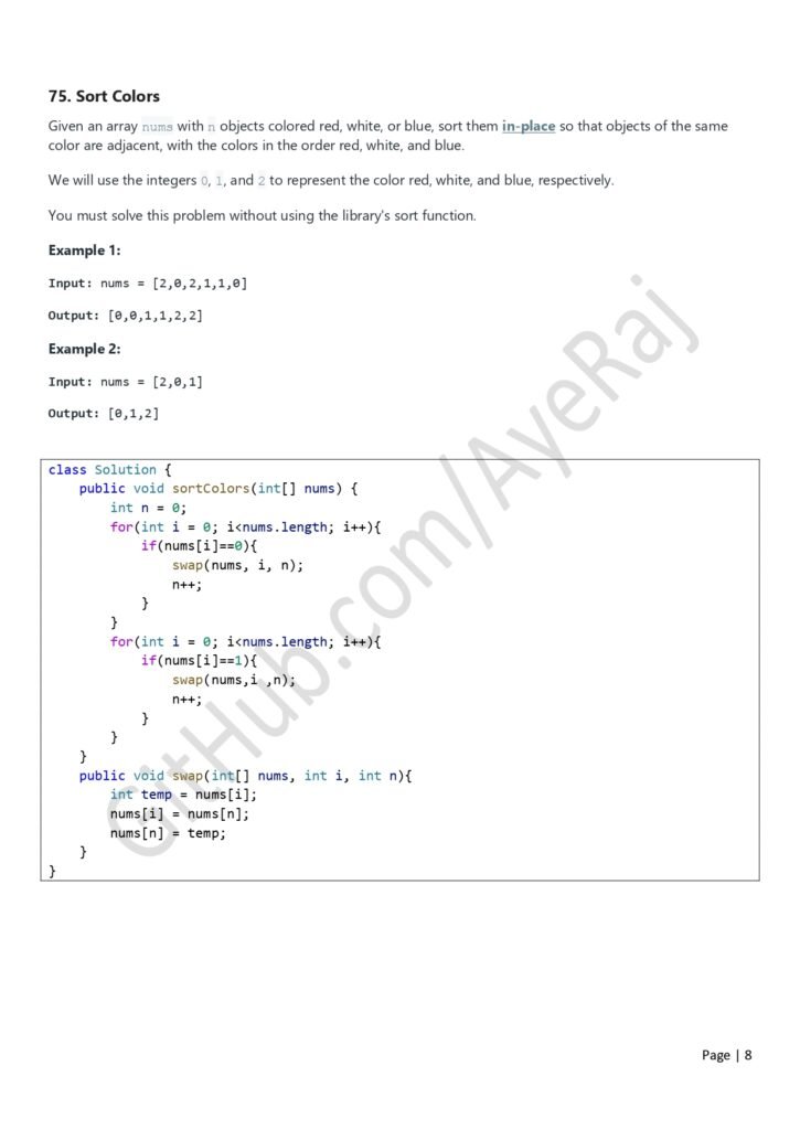 LeetCode Java Practice Solved Questions page 0008