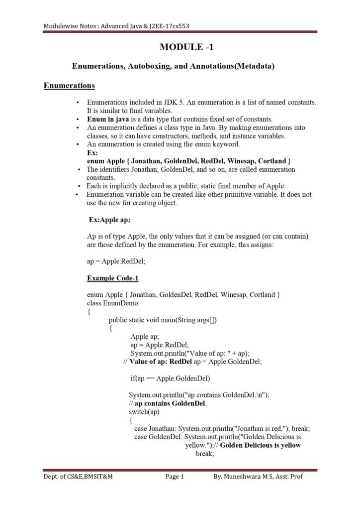 Module Wise Notes Of Advanced Java J2EE page 0002