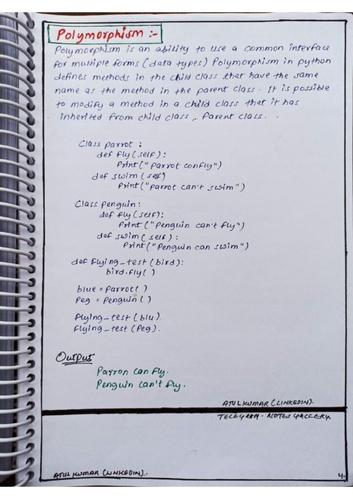 The Full Python Handwritten Notes page 0006