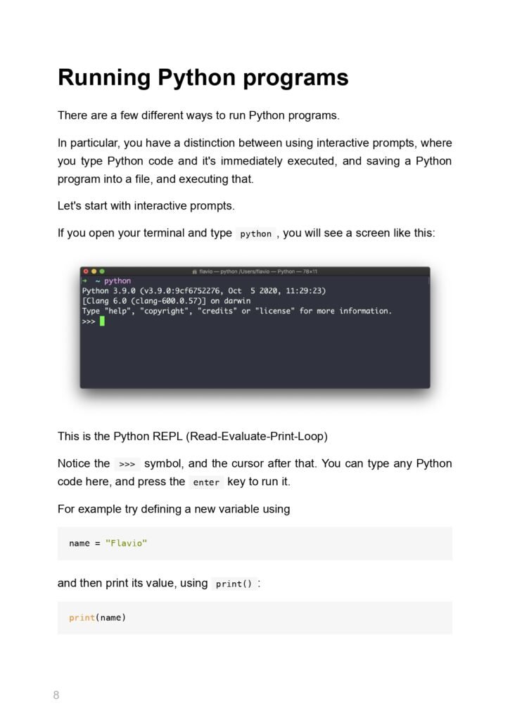 The Python HandBook page 0009