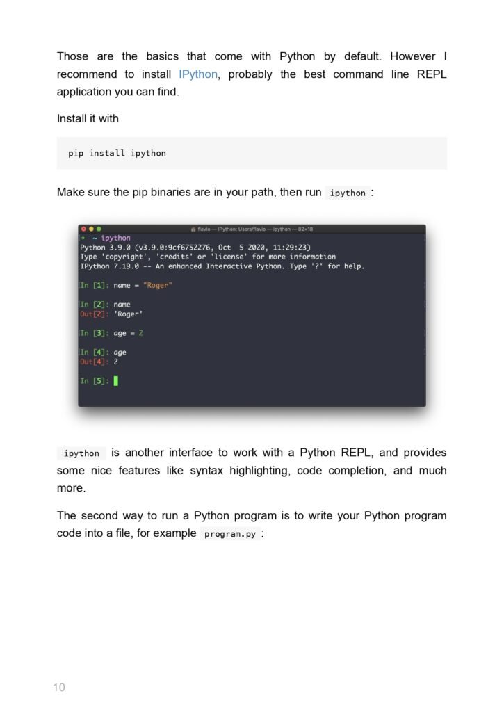 The Python HandBook page 0011