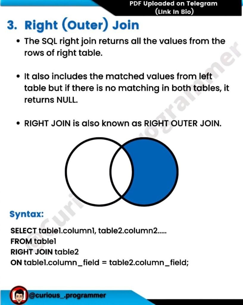 Sql joins Short notes page 0007