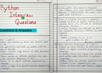 Python Interview Questions & Answers