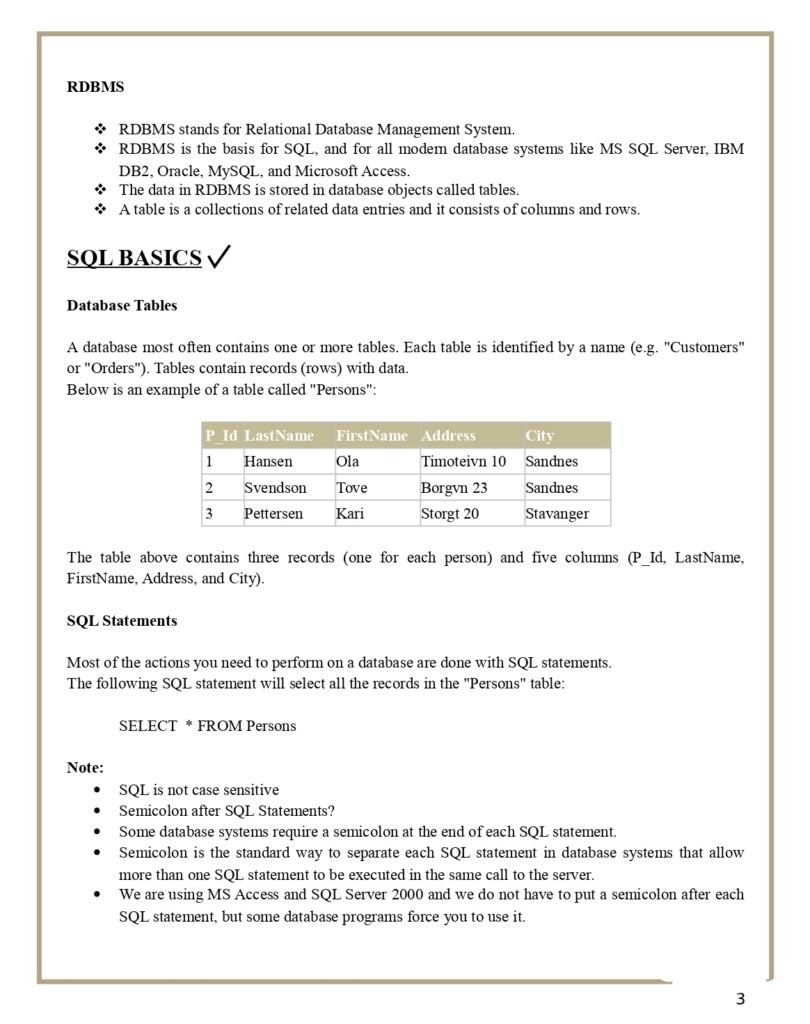 SQL Basics and Advanced PDF 3 SQL Basics and Advanced PDF page 0003