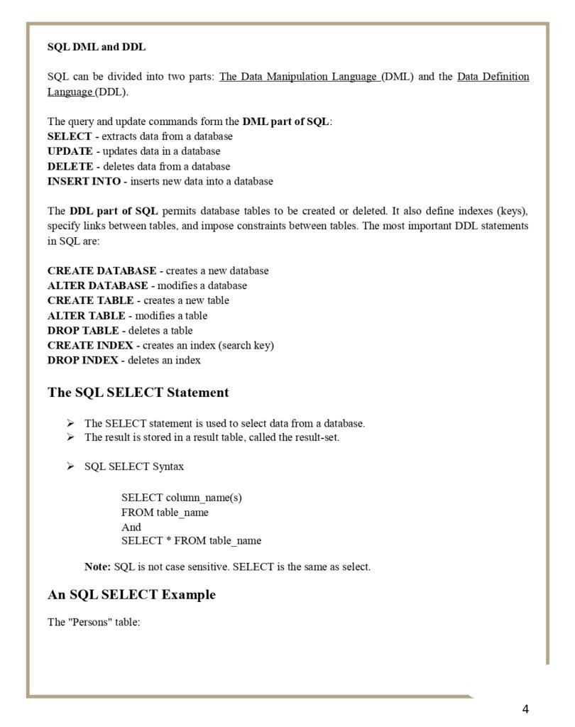SQL Basics and Advanced PDF 4 SQL Basics and Advanced PDF page 0004