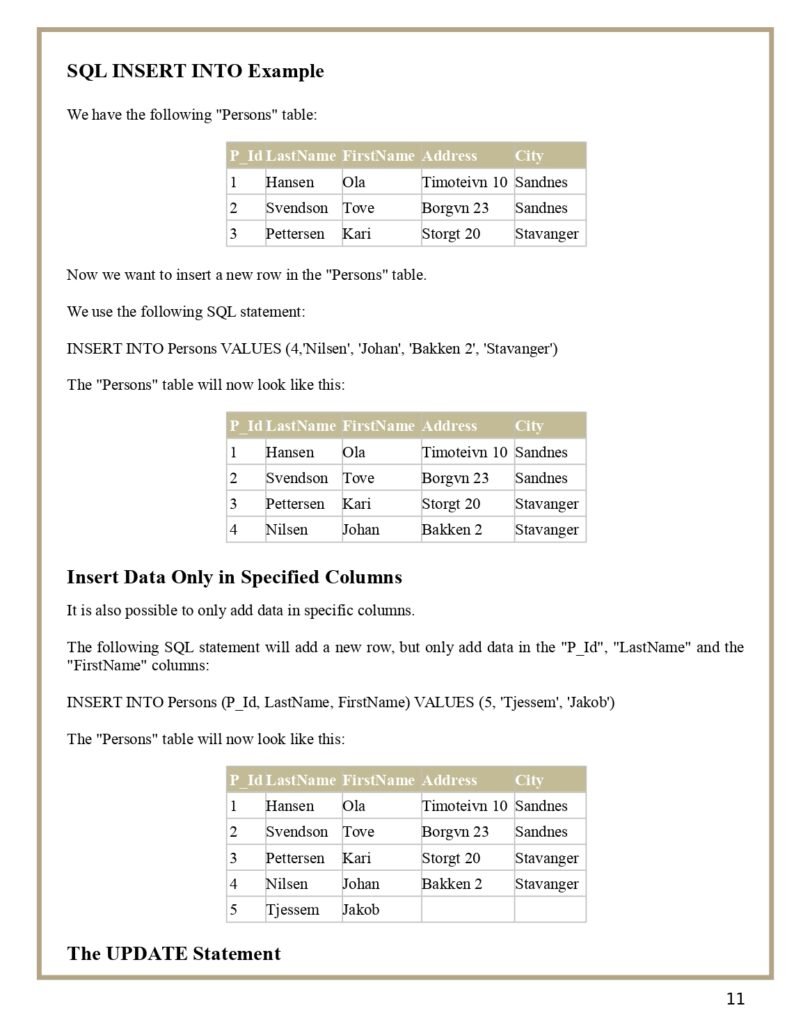 SQL Basics and Advanced PDF 11 SQL Basics and Advanced PDF page 0011