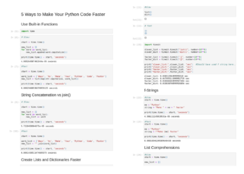 Make Your Python Code Faster