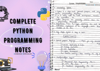 complete python Programming notes