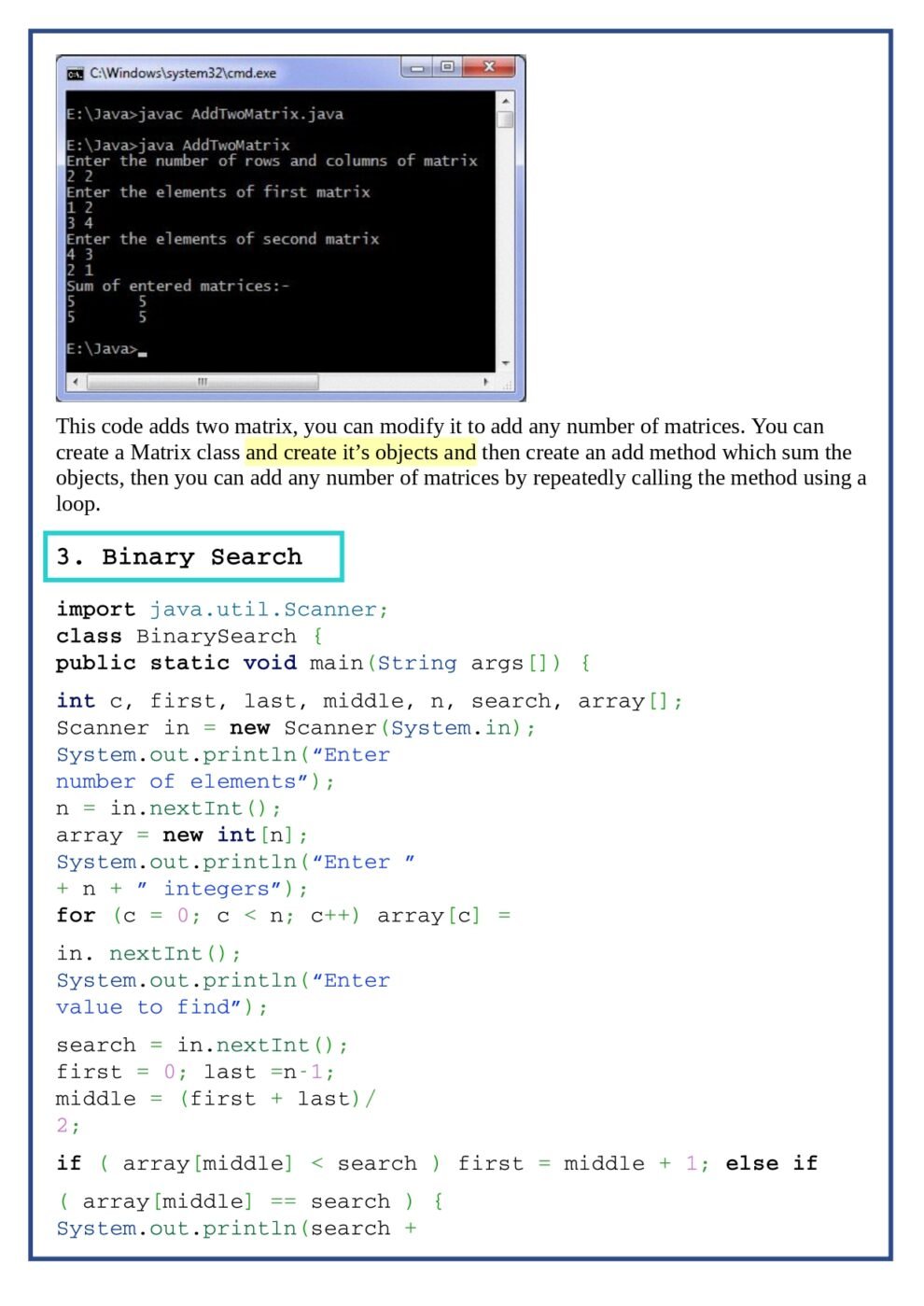  Basic Java Programs For Beginners PDF Connect 4 Programming