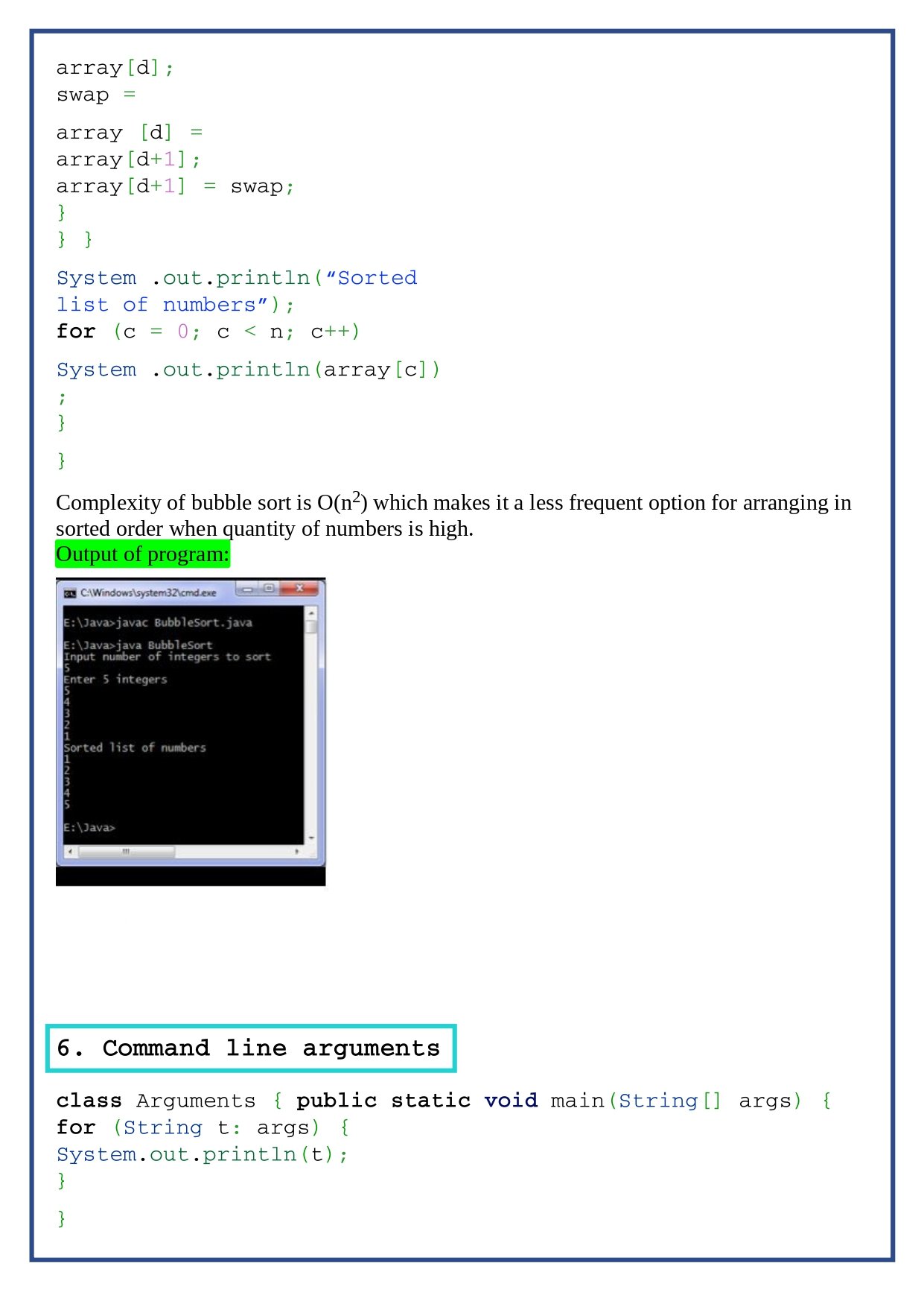 Basic Java Programs For Beginners PDF - Connect 4 Programming