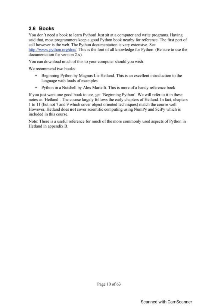 Programming in Python Complete Notes PDF Page10