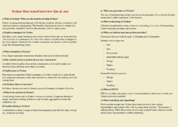 Python Most Ask Interview Qsn