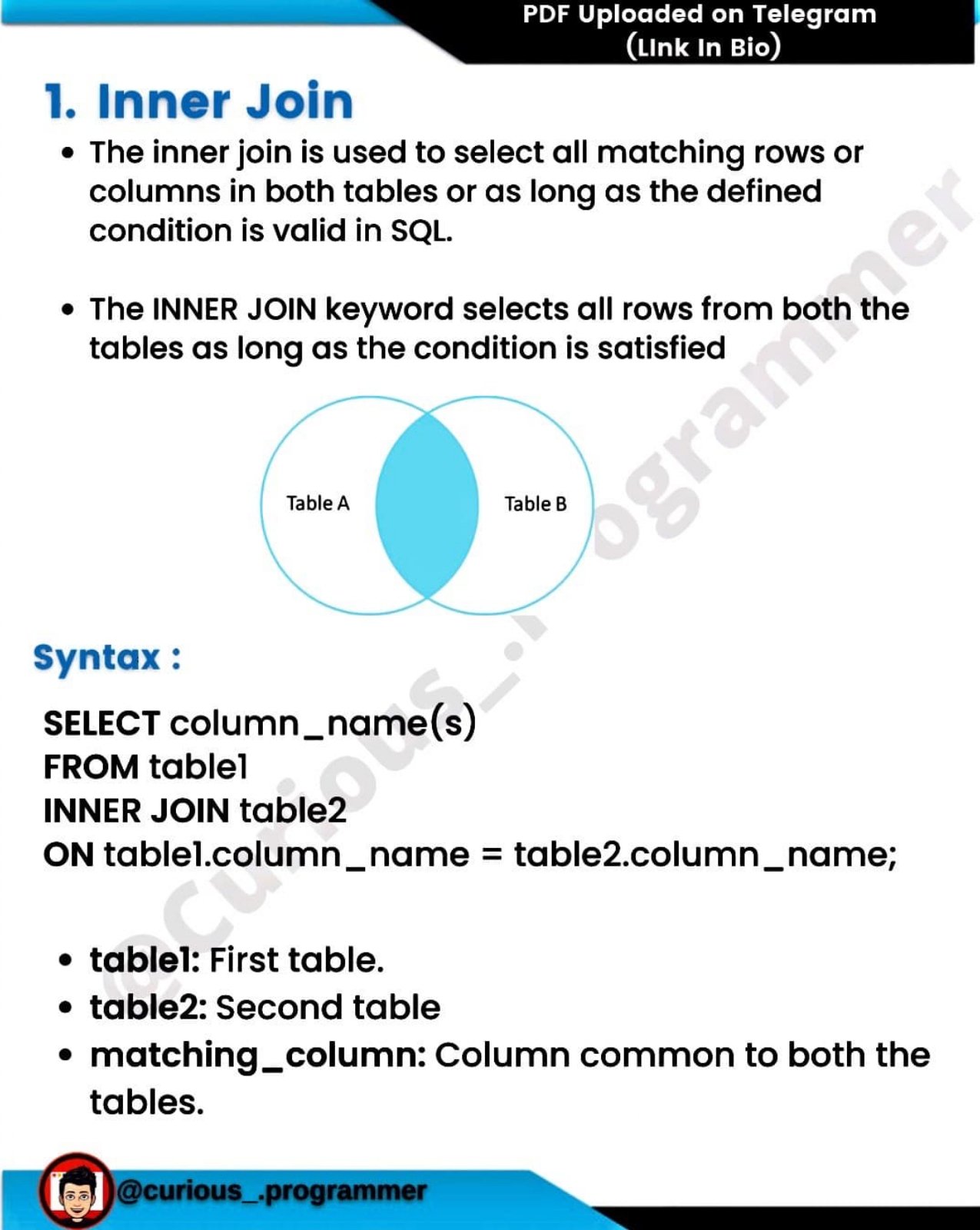Sql joins short notes pdf connect 4 programming