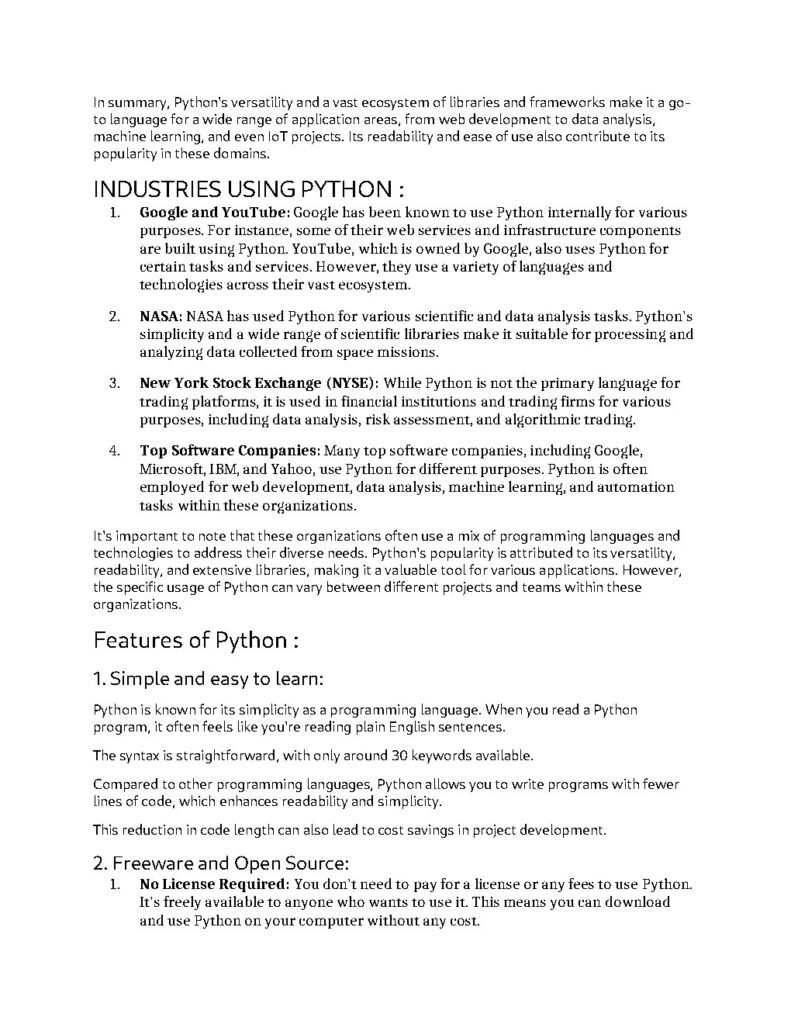 Python Basics Introduction PDF Page6