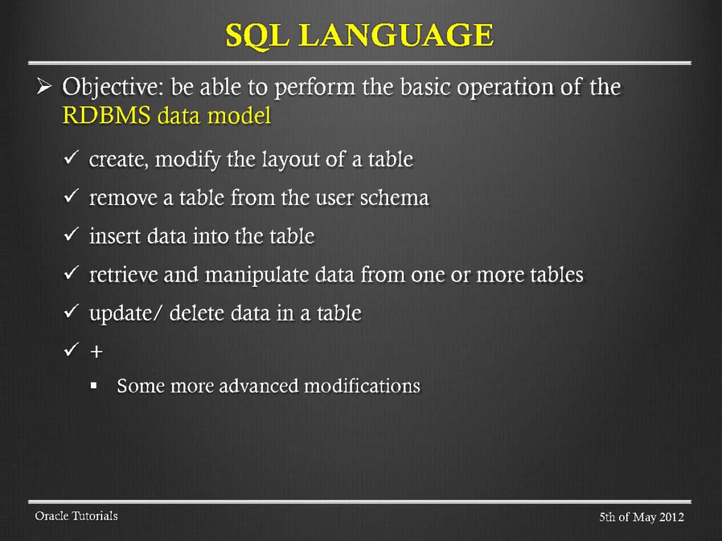 SQL and Advanced SQL Page3