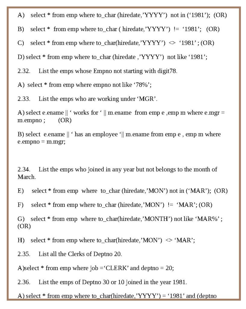 TOP SQL Queries Questions Master SQL Page8