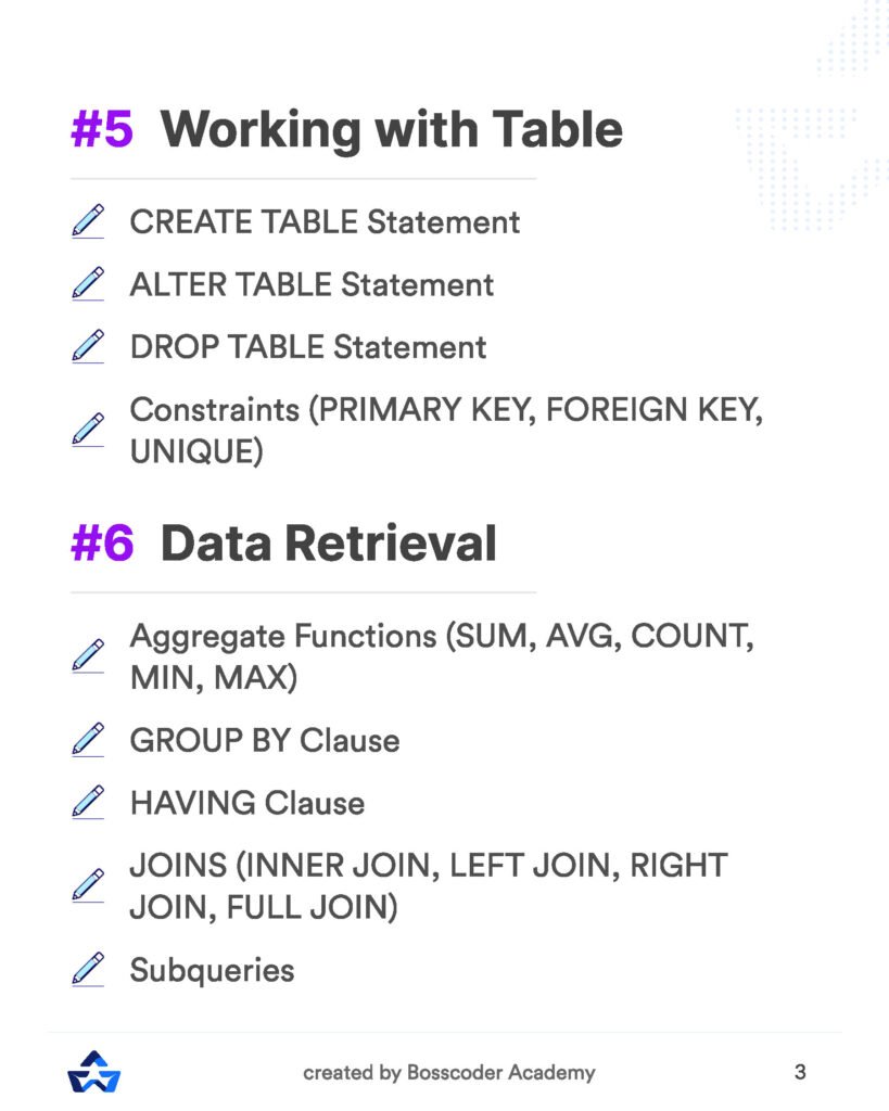 The Ultimate SQL Guide Page5