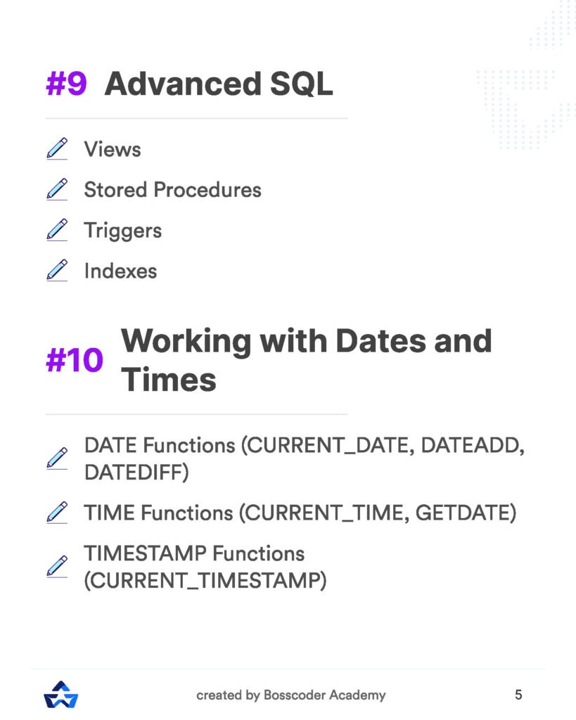 The Ultimate SQL Guide Page7