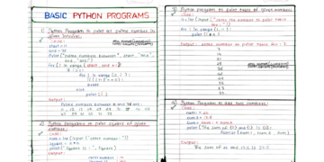 Basic Python Programs
