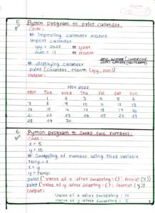 Basic Python Programs Handwritten PDF - Connect 4 Programming
