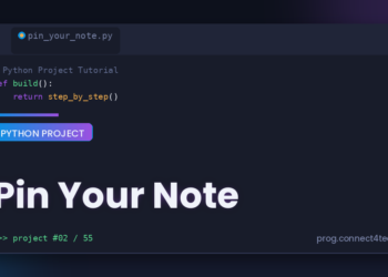 Pin Your Note Python project tutorial