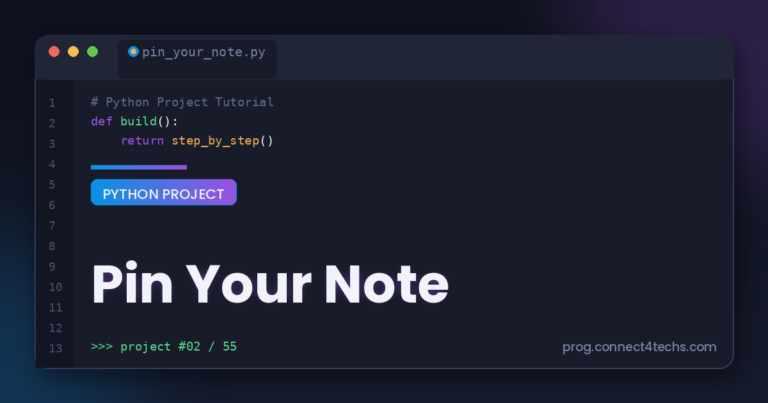 Pin Your Note Py Project Guide