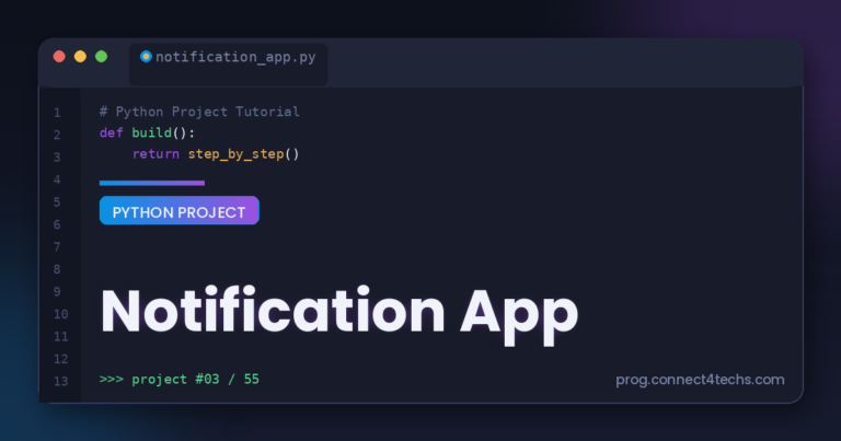 Notification App Py Project Guide