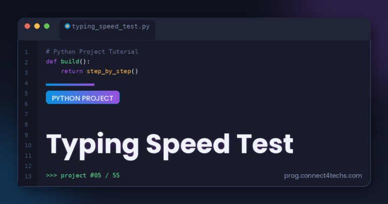Typing Speed Test Py Project Guide
