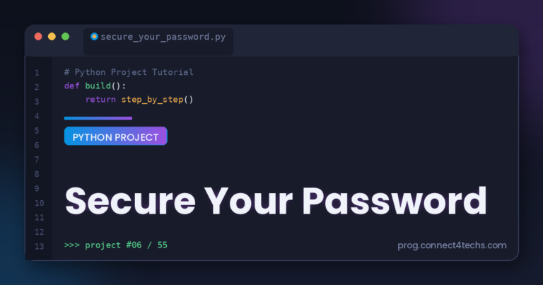 Secure Your Password Py Project Guide