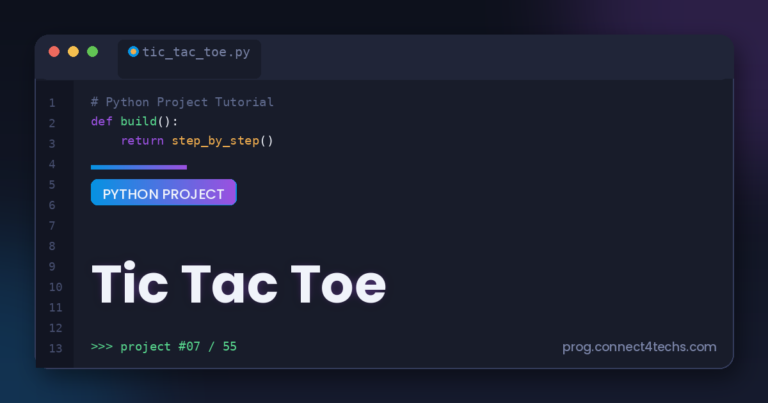 Tic Tac Toe Py Project Guide