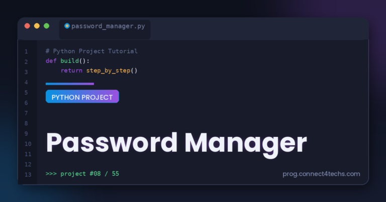 Password Manager Py Project Guide