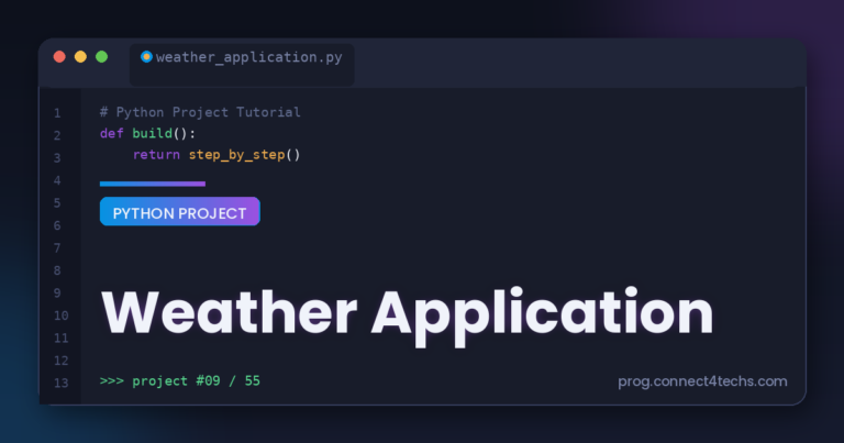 Weather Application Py Project Guide