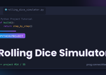 Rolling Dice Simulator Python project tutorial
