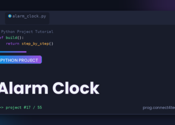 Alarm Clock Python project tutorial