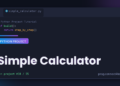 Simple Calculator Python project tutorial