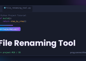 File Renaming Tool Python project tutorial