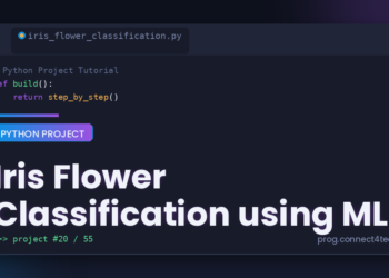 Iris Flower Classification using ML Python project tutorial