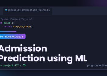 Admission Prediction using ML Python project tutorial