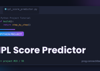 IPL Score Predictor Python project tutorial