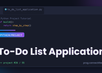 To-Do List Application Python project tutorial
