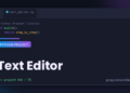 Text Editor Python project tutorial