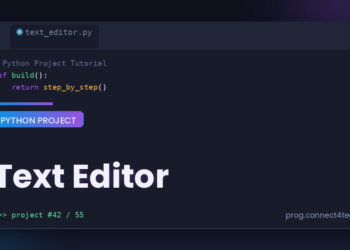 Text Editor Python project tutorial