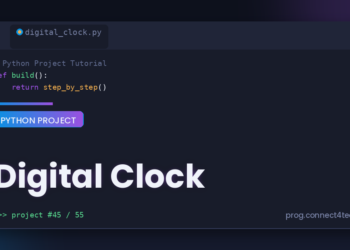 Digital Clock Python project tutorial