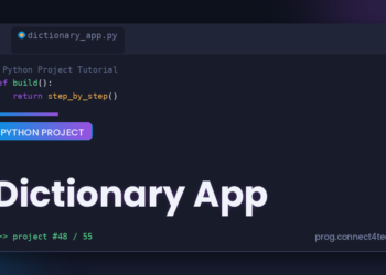 Dictionary App Python project tutorial