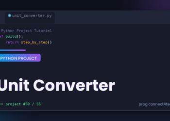 Unit Converter Python project tutorial